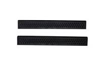 Trim-to-Fit Door Sill Protector Set 30.5 in. x 4 in. for Cars, Trucks and SUVs [Matte Black ABS Plastic]