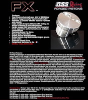 1-2921-4075 FX-Series Dish Top Piston Set for 1999-2019 Chevy LS, 4.075 in. Bore, -10cc Volume [OEMStroker]