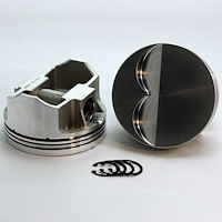 8700-4030 E-Series Flat Top Piston Set for 1955-2004 Small Block Chevy, 4.030 in. Bore, -4cc Volume [OEM Stroke]