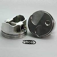 K1-3525-4030 FX-Series Dome Top Piston Set for 1962-2001 Small Block Ford 351W, 4.030 in. Bore, +7.5cc Volume [OEM Stroke]