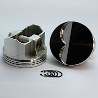 K1-3550-4060 FX-Series Flat Top Piston Set for 1962-2001 Small Block Ford 351W, 4.060 in. Bore, -4cc Volume [OEM Stroke]