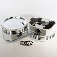 K8763-4030 E-Series Dish Top Piston Set for 1962-2001 Small Block Ford 351W, 4.030 in. Bore, -18cc Volume [Stroker]