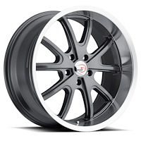 143-8912GMML38 143 Series Wheel [Size: 18" x 9.5"] Gunmetal Machined Lip Finish