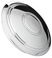 2531V Police-Style Snap-On Center Cap, 8.50 in. Diameter, Stainless Steel [Chrome]