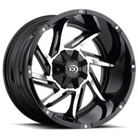 422Z8993GBMF12 422 Series Wheel [Size: 18" x 9"] Gloss Black Machined Face Finish