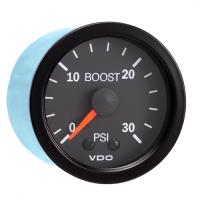 Vision Black Boost Gauge 2-1/16" mechanical