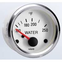 Cockpit White Water Temperature Gauge 250° F