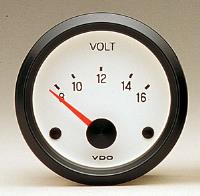 Cockpit White Voltmeter 12 volts