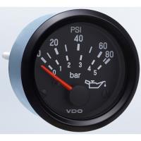 Cockpit International Oil Pressure Gauge 80 psi/5 Bar