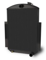 Aluminum Radiator for 1938-46 GM Truck Chevy [Black Aluminum]