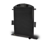 Aluminum Radiator for 1935 Ford Car Chevy [Black Aluminum]