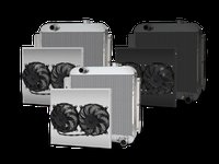 Aluminum Radiator for 1957 Chevy Car [Black Aluminum]