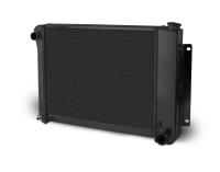 Aluminum Radiator for 1967-69 Camaro Small Block/big Block 28 Inch Wide [Black Aluminum]
