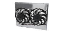 Aluminum Fan and Shroud Assembly for 1968-74 Nova [Satin Aluminum]
