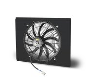 Aluminum Fan and Shroud Assembly for 1968-74 Nova [Black Aluminum]