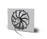 Aluminum Fan and Shroud Assembly for 1968-74 Nova [Satin Aluminum]