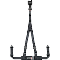 43301B 2 in. Harness Belt, 3-Point, Retractable, Bolt-In [Black]