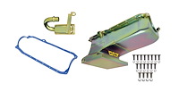 5023WND Fabricated Oil Pan Kit 1962-1967 Chevy II w/1986-2002 Small Block Chevy V8 [Gold Zinc]
