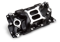 Speed Warrior Intake Manifold for 1955-1986 Chevy Small Block 262ci-400ci [non-EGR, Black Ceramic Coated]