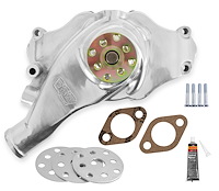 9212PK Action +Plus Aluminum Water Pump Kit for Big Block Chevy, Short [Polished Finish]