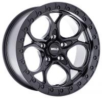 W108  Ledge Six Wheel Size: 20 X 10" Bolt Pattern: 6x139.7 [Satin Black/Satin Black Ring]
