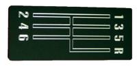 Shift Pattern Plate 1968-72 Chevelle/El Camino