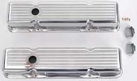 SB-Chevy Valve Covers Ball Milled Top
