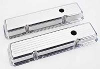 SB-Chevy Valve Covers Ball Milled Top