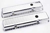 SB-Chevy Valve Covers Ball Milled Top