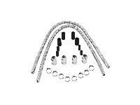 FlexKool Heater Hose Kit 44" Hose w/Polished Caps