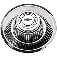 Derby Center Cap Aluminum with "Chevrolet Motor Division" & Bow Tie