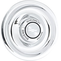 Disc Brake Center Cap Chrome with "Chevrolet Motor Division" & Bow Tie