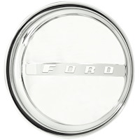2011 Rallye-Style Center Cap, 1947 Ford Design, Snap-In, Stainless Steel, Polished