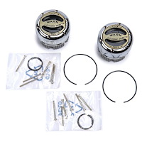 Premium Manual Locking Hub Set fits Ford/GM/Mopar/Jeep Applications, 19-Spline