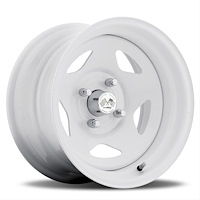 021 SERIES 14X6 4X100 Bolt Circle 3.5 Backspacing 25mm Offset 2.66 Centerbore WHITE Finish