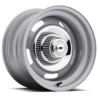Silver Rallye (Series 55) 15"x7" 5x4.75" Boltcircle with 4" Backspacing