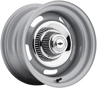 Silver Rallye (Series 55) 15"x7" 5x4.75" Boltcircle with 4.5" Backspacing