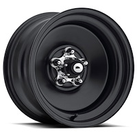 Matte Black Rat Rod Wheel (Series 68) Size: 17" x 9"
