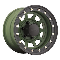 Simulated Beadlock Stealth Camo Green Daytona Wheel (Series 844) Size: 15" x 8"
