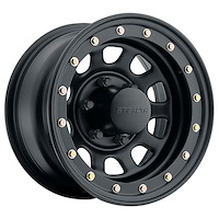 Simulated Beadlock Stealth Black Daytona Wheel (Series 844) Size: 16" x 7"