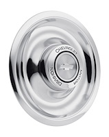 Disc Brake Center Cap with Chrome Steel Base and CHEVROLET MOTOR DIVISION with Bow Tie Cap, Fits: Rallye Wheels
