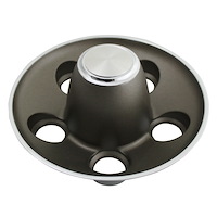C56DG Dark Gray Center Cap Fits: 667/668 Series Chrysler Rallye Wheels, 5 x 4.5" Bolt Pattern