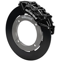 16626 UTV6 Front Brake Kit Fits Select Honda Talon 1000R, 1000X, 1000X-4 [Black 6-Piston Calipers w/ Black Solid Rotors]