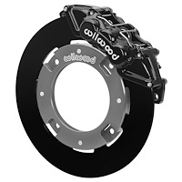 16628 UTV6 Front Brake Kit fits Select Can-Am Maverick X3 [Black 6-Piston Calipers w/ Black Solid Rotors]
