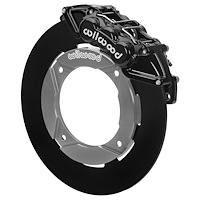 16632 UTV6 Front Brake Kit fits Select Polaris RZR XP 1000, XP 4 1000, RS1 [Black 6-Piston Calipers w/ Black Solid Rotors]