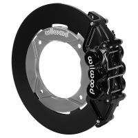 16633 UTV6 Rear Brake Kit fits Select Polaris RZR XP 1000, XP 4 1000, RS1 [Black 6-Piston Calipers w/ Black Solid Rotors]