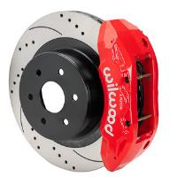 TX4R Big Rear Brake Kit for 1999-2018 GM Trucks, SUVs (Red Calipers w/Drilled, Slotted Rotors)