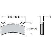 BP-10 Smart Pads Brake Pads Calipers: Wilwood DynaPro for 11.00" Rotor
