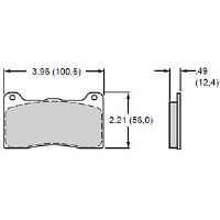 BP-10 Smart Pads Brake Pads Calipers: Wilwood DL w/ bridgebolt, DynaPro M-W, Strange