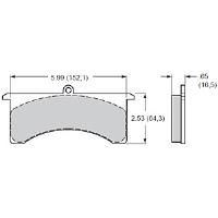 BP-20 Brake Pads Calipers: Wilwood GN, AP, Sierra/JFZ